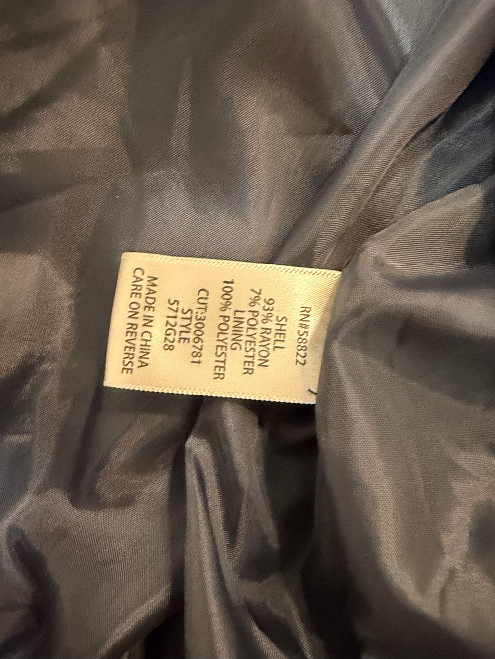Max Studio Slate Gray/Blue Bomber Jacket - Picture 8 of 9